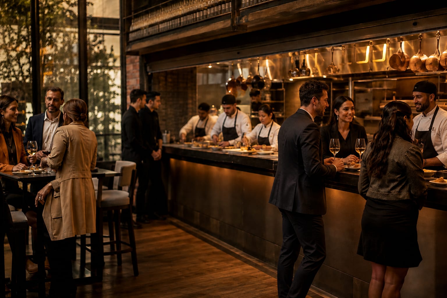 Barra de un bar tradicional de Madrid